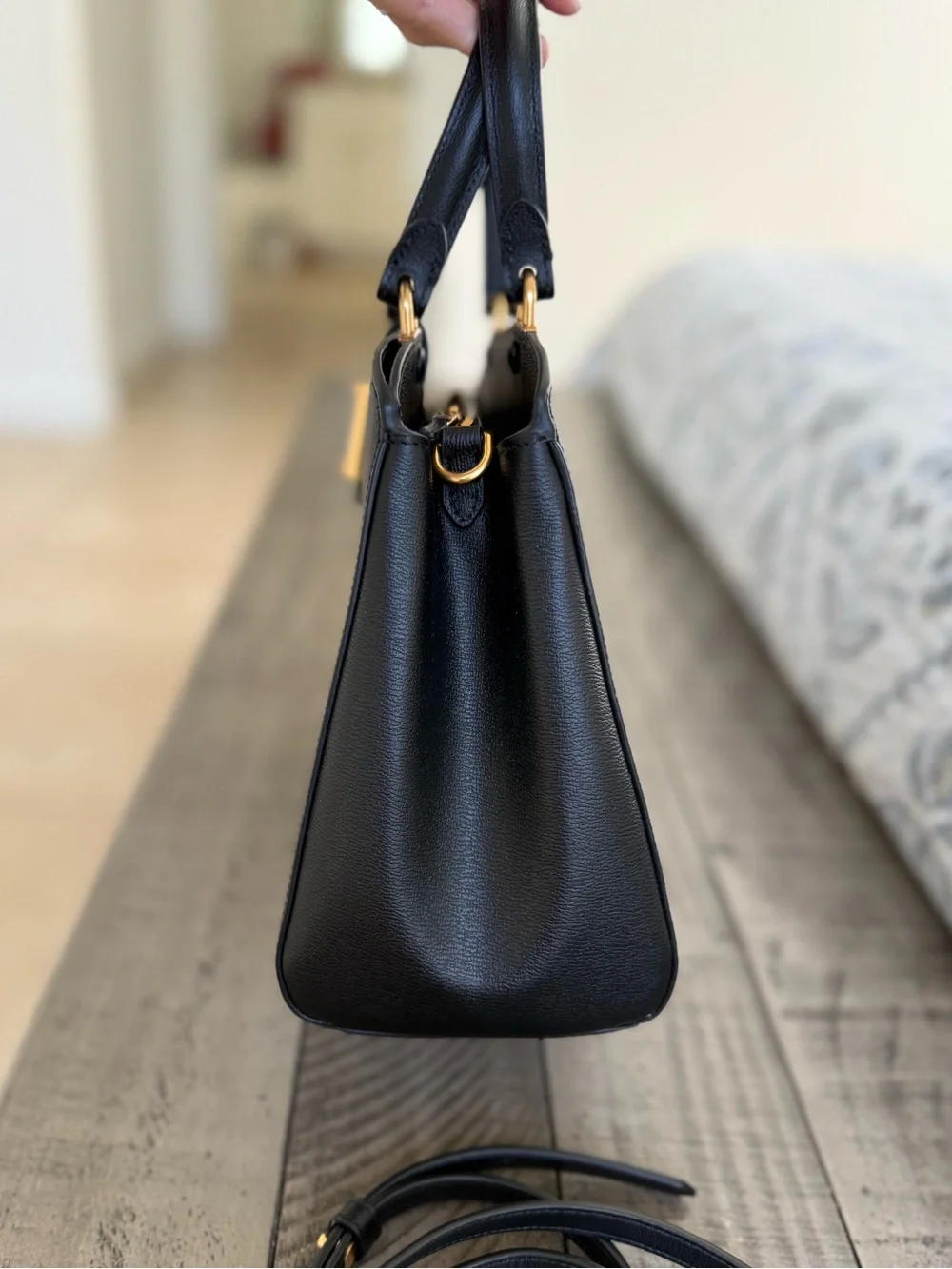 New kate spade Katy Satchel handbag black Leather Crossbody $428 MSRP
